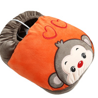 朵兰暖咖 可拆洗插电暖脚宝电暖鞋 电热宝暖宝宝暖脚垫暖脚器 浅咖 NK-004新老款随机发货