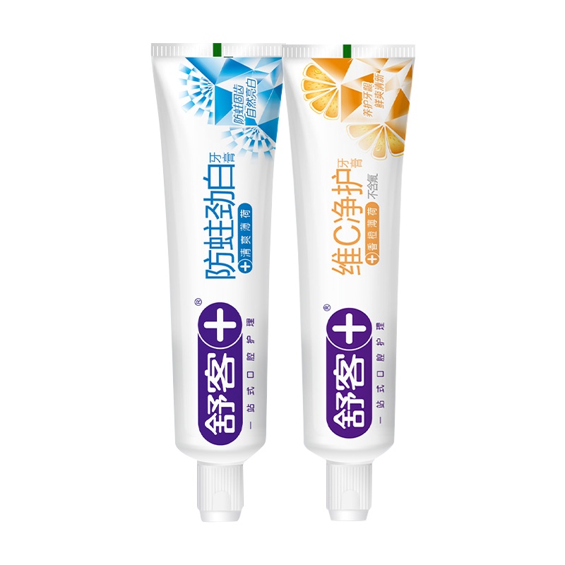 舒客牙膏维C营养防蛀2支共240g