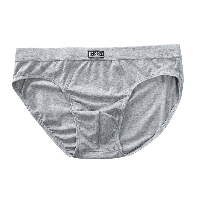 红豆居家(Hodohome)男士棉氨纯色三角内裤单条装