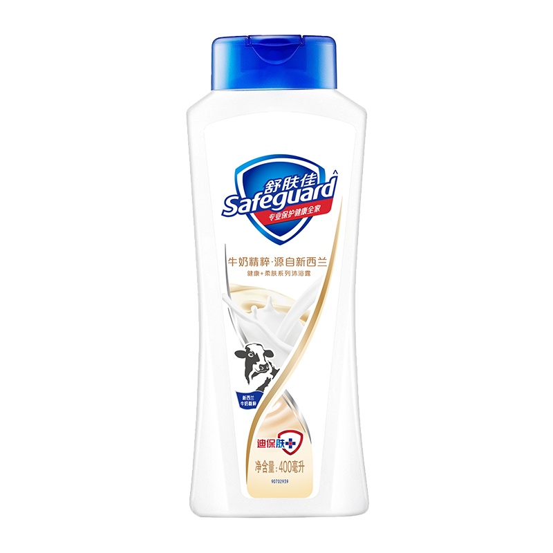 舒肤佳牛奶精粹沐浴露400ml 无皂基 pH中性温和 新老包装随机发货 男士女士通用