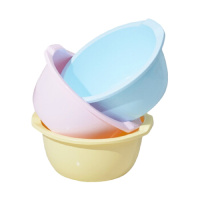 小海牛 加厚脸盆大号带把手加深耐摔家用37cm深形泡脚塑料盆 颜色随机