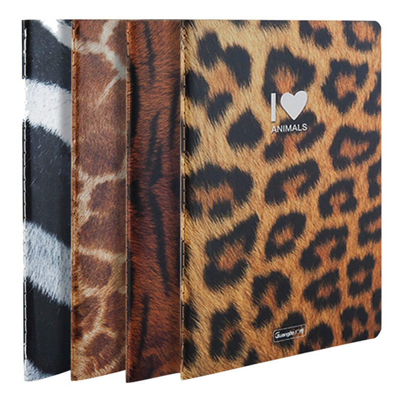 广博(GuangBo)FB60018动物皮纹缝线本10本 A5/40张软抄本 记事本 笔记本子 本册/便签