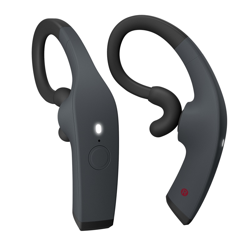 Philips/飞利浦TAA8606黑色 新型骨传导耳机无线蓝牙运动耳机挂耳式夜跑灯设计无线充电双麦克风降噪