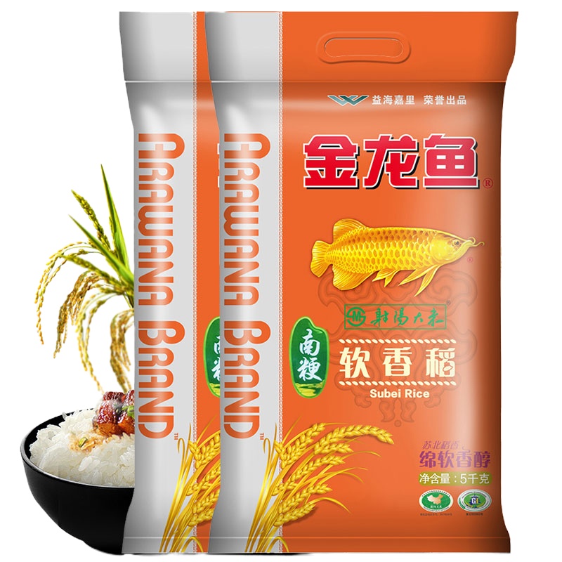金龙鱼软香稻大米绵软香醇 5kg/袋