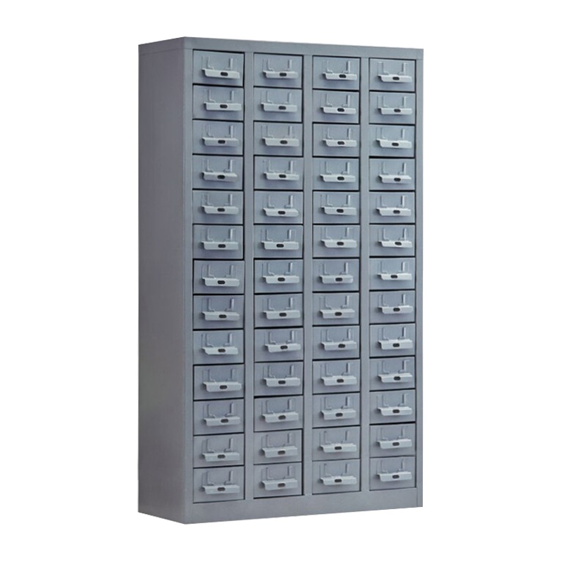 震海 52抽无门零件柜铁皮黑色大号抽屉五金配件收纳柜零配件收纳柜螺丝元件盒样品物料柜零件柜