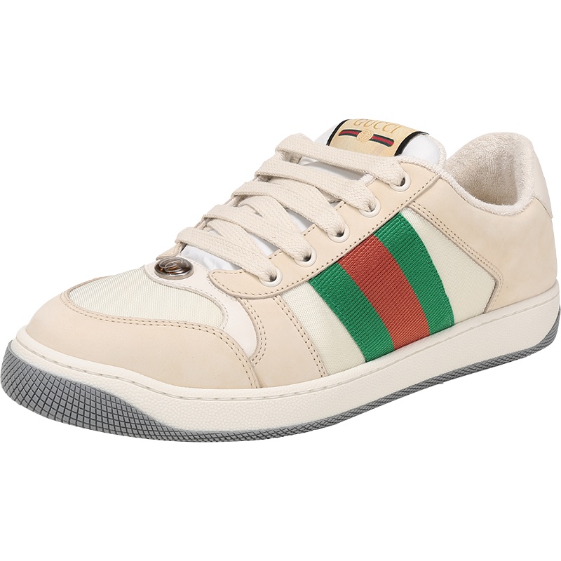 GUCCI 古驰 男士 Screener系列织物配皮复古做旧系带休闲鞋运动鞋 546551 9PYQ0