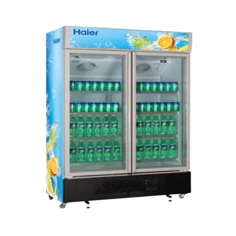 海尔(Haier)SC-650G(商流)650升循环制冷立式商用双门展示冷柜 (白色)大容量超市专用