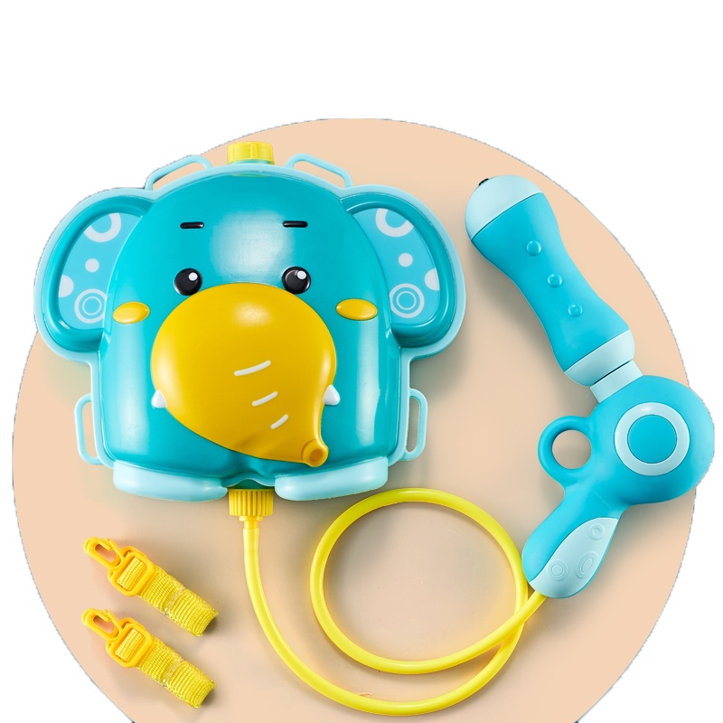 麦巧适( MAQUCC)儿童洗澡宝宝戏水玩具背包式水枪可打水仗 小象书包水枪1000ML