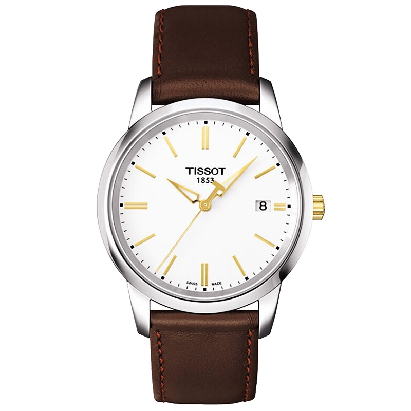 天梭(TISSOT)手表 梦幻系列 男士石英手表情侣表商务时尚休闲石英男表