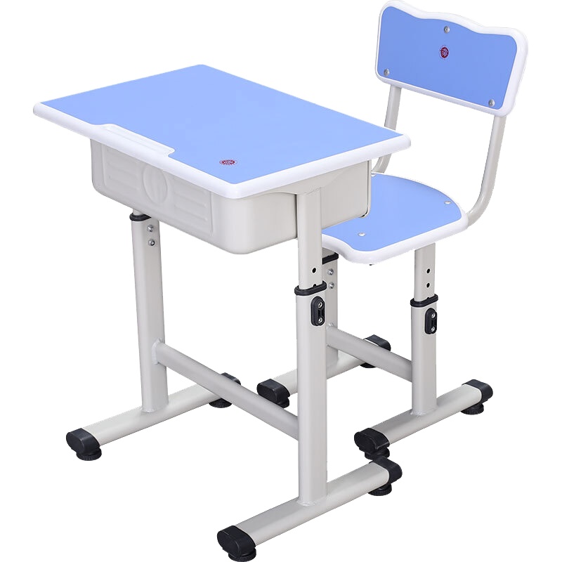 [一鹏]学生学习桌椅套装单人课桌椅校园教学家具中小学校用辅导班培训桌写字桌