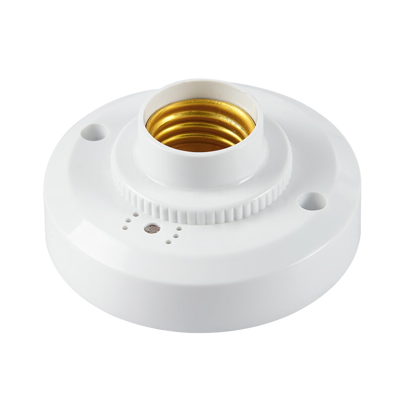 27螺口感应灯座LED球泡灯座楼道感应节能灯开关灯座