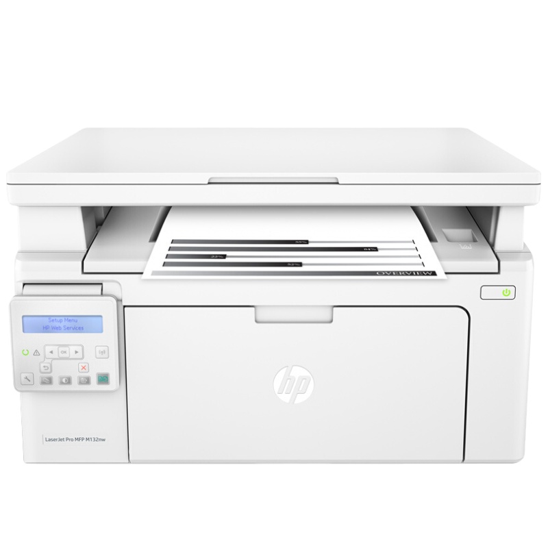 惠普(hp)M132nw 多功能打印机一体机(A4幅面 打印复印扫描三合一 黑白激光 无线)
