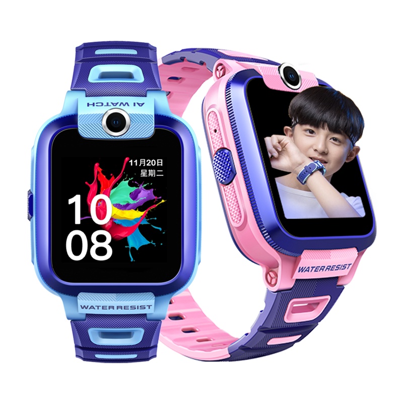 [4G视频全网通]小米小寻儿童电话手表Y1粉色 电信版学生手表智能定位男孩女孩小孩公主手机视频米兔天才360