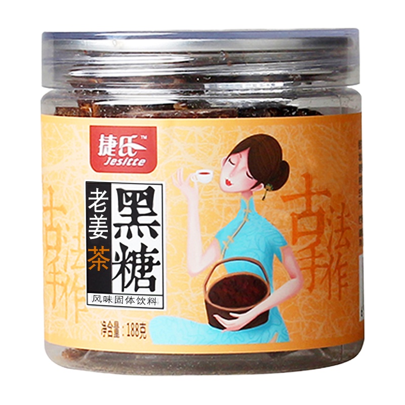 捷氏黑糖老姜茶188g