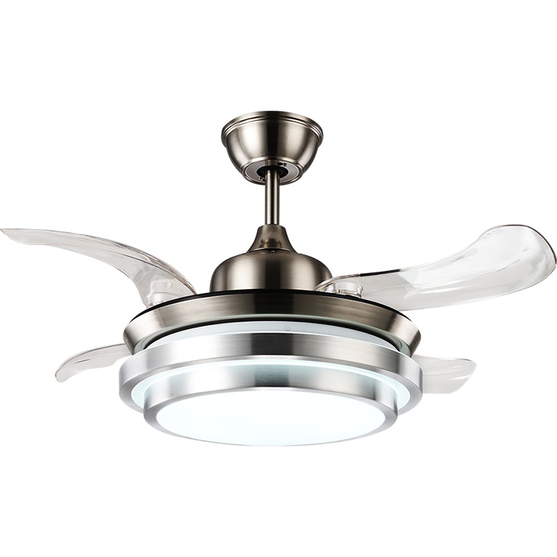 雷士照明（NVC）LED风扇灯 隐形扇灯铁艺风扇吊灯 简约现代餐厅客厅卧室吊扇灯 18瓦 正白光