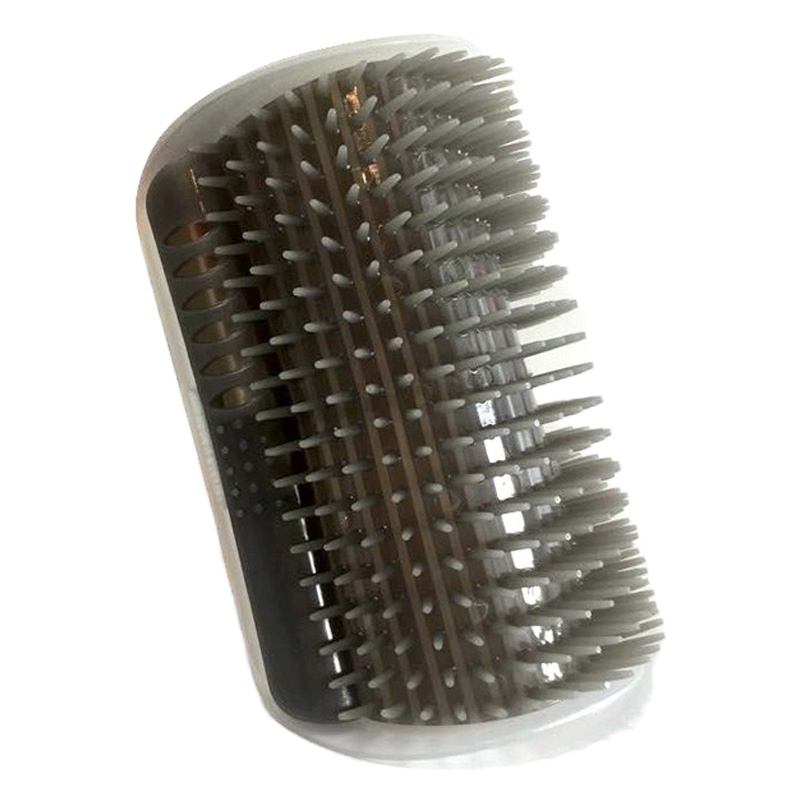 猫墙角蹭毛器猫咪挠痒痒玩具蹭痒器按摩刷宠物用品猫用蹭脸猫抓板 单独灰色(内含猫薄荷)