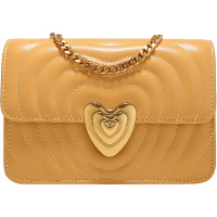 2019新款韩版简约百搭链条小包包女夏季时尚爱心小方包单肩斜挎包