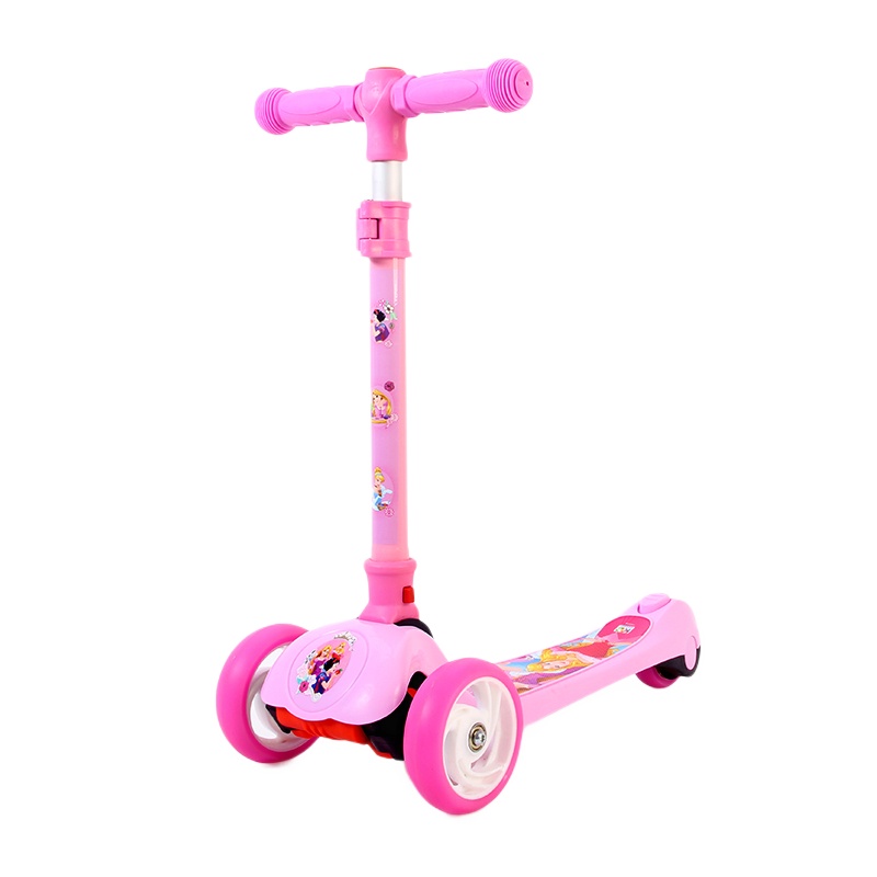 迪士尼(Disney)滑板车闪光宽三轮幼儿童2-7岁滑滑车扭扭车送风车82009