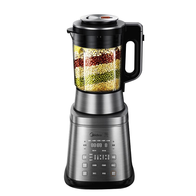 美的(Midea) 破壁机MJ-BL1517A 加热变频 大功率静音 口感可调 豆浆浓汤 不锈钢刀头破壁料理机