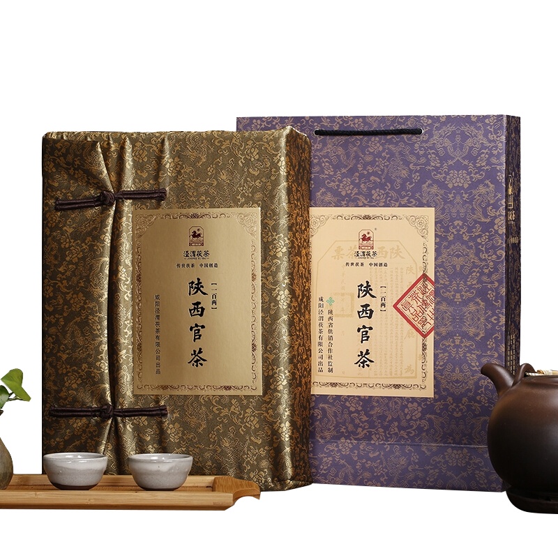 泾渭茯茶陕西官茶 官茶系列 茯砖茶 黑茶 3kg 2016年份