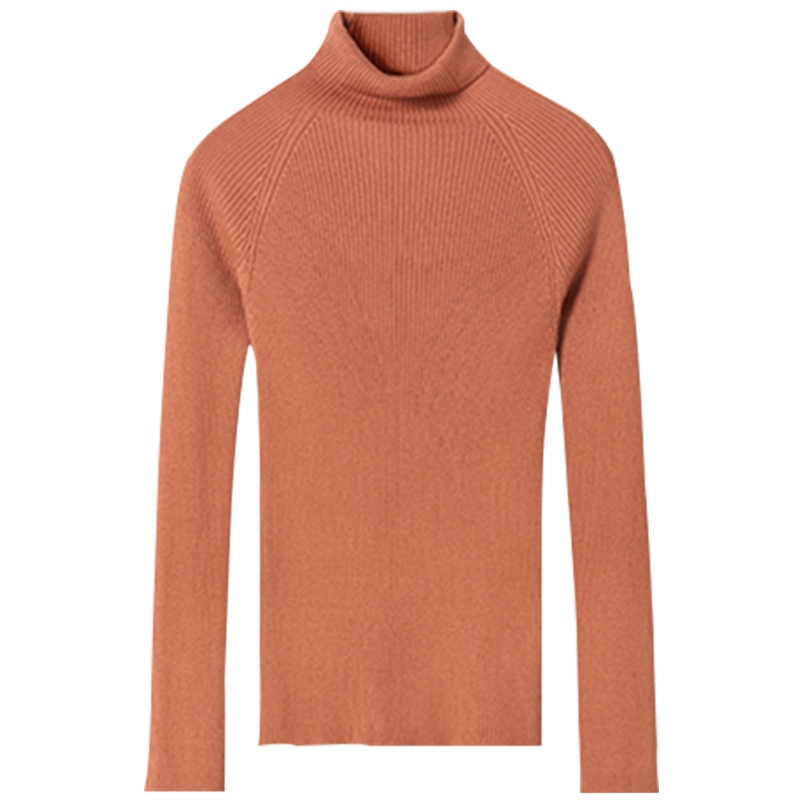 蕉下官方旗舰店秋冬打底衫女高领套头长袖毛衣针织衫修身黑色百搭