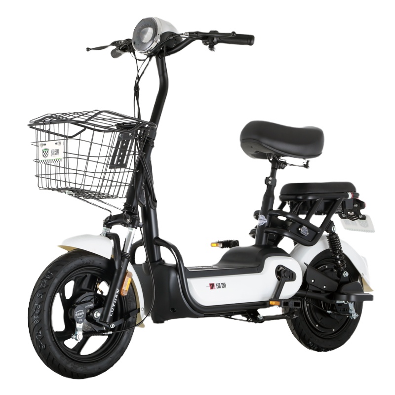 绿源（LUYUAN）电动车小红豆48v12a小型电动自行车FBC2男女双人代步电瓶车 高哑黑