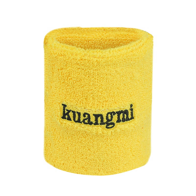 狂迷吸汗擦汗防扭伤运动护腕（黄色单只装）