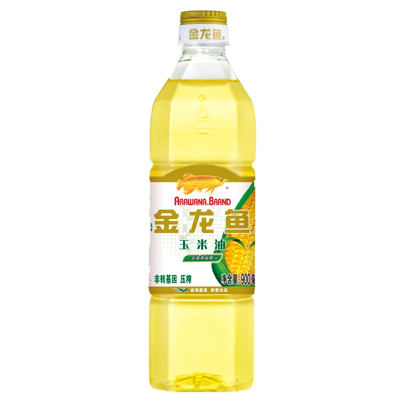 金龙鱼 玉米油 900ml瓶装压榨食用油