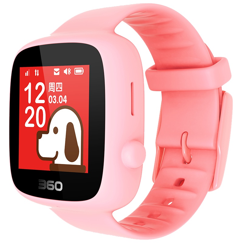 360儿童电话手表 se3 3代 W608 GPS定位 全彩触屏 智能手表 儿童学生手机手环 防水智能电话手表 樱花粉