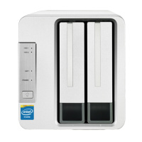 铁威马(TerraMaster)F2-220 intel双核2.4G 2G内存 双盘NAS千兆网络存硬盘容量 8TB*2
