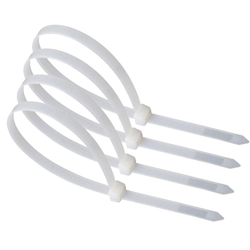 CHS A级塑料尼龙扎带束线带理线带扎线带 4*250(200根/包)白色 1包