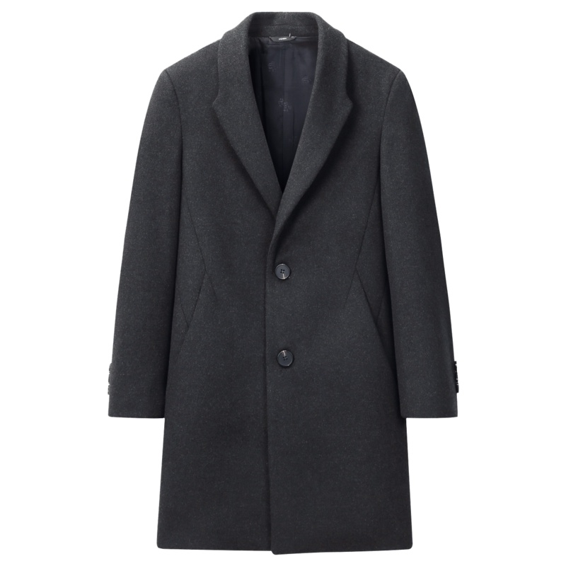 Artsdon/阿仕顿大衣秋冬款呢大衣翻领商务休闲羊毛呢大衣外套男
