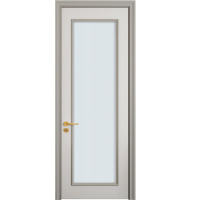 TATA木门 简约静音室内木门 油漆卧室门实木复合门 米白BL-035-J【定制金】