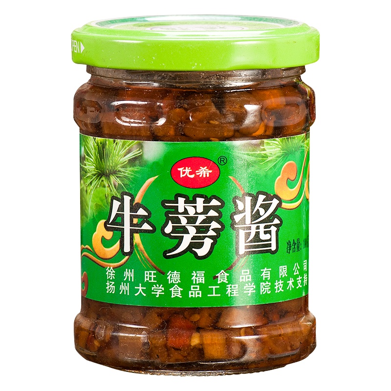 优希 旺德福牛蒡酱180克/瓶 下饭酱拌面拌饭酱牛膀酱菜火锅调味酱 徐州特产