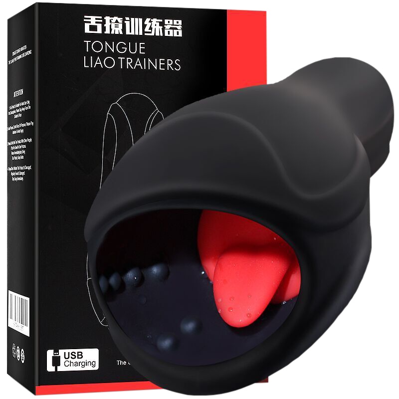 姬欲 自慰十训练舌舔变频震动延时降敏电动飞机杯亀头训练器具阴茎锻炼 男用自慰器 成人情趣性用品男性系列