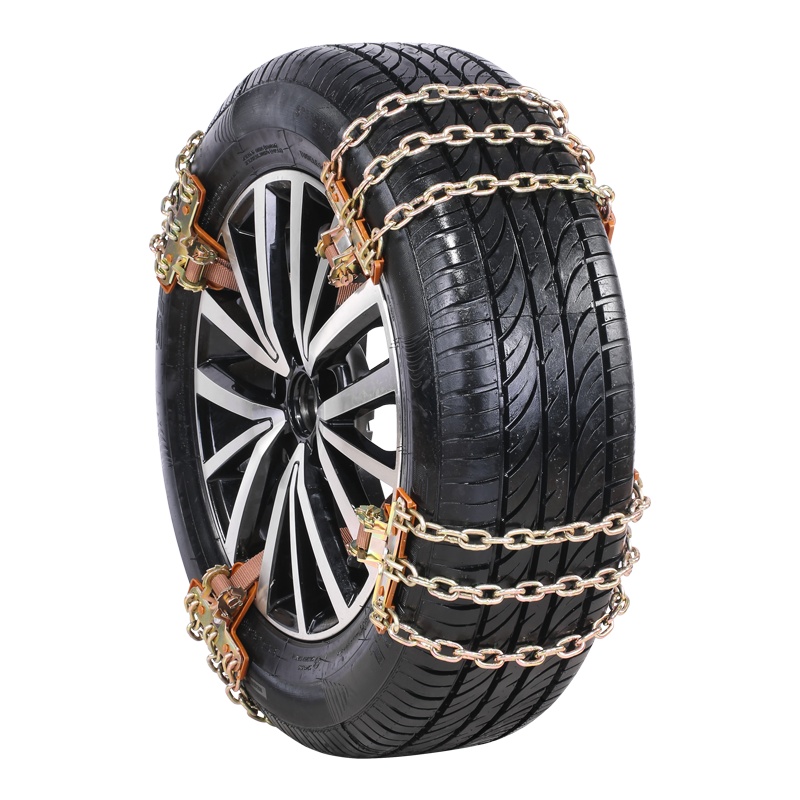 趣行 汽车防滑链 通用型8条装金属耐磨钢铁防滑链 免千斤顶安装冰雪地泥沙脱困链 应急救援(165-215轮胎)