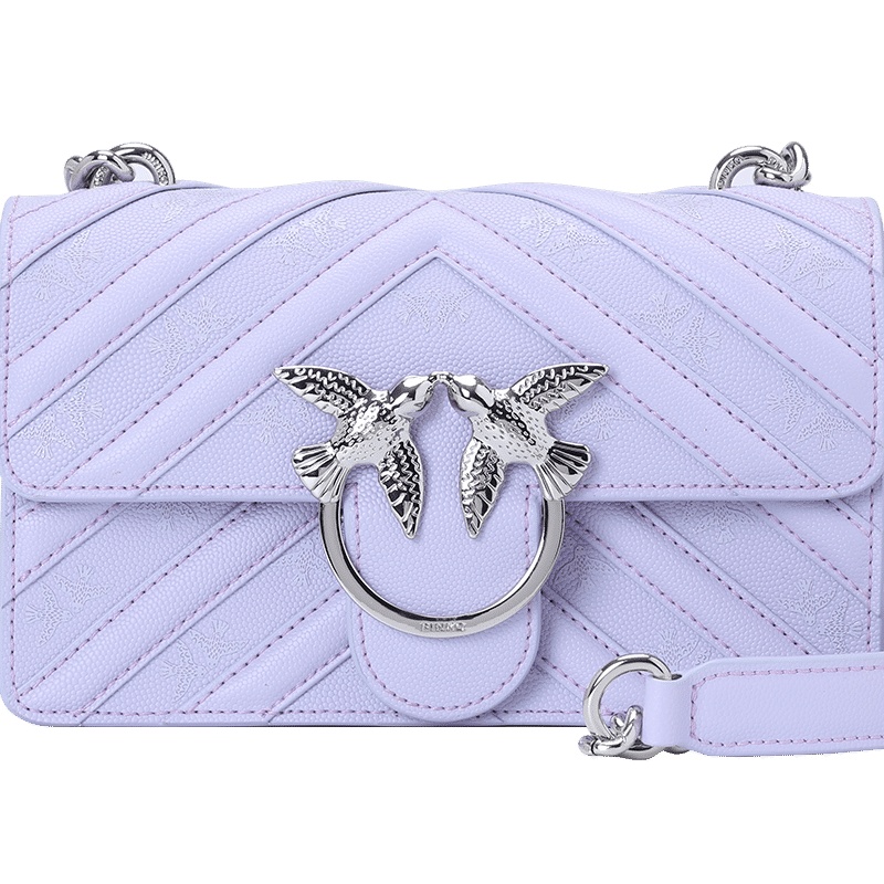 Pinko/品高 LOVE STRIPES BIRDS印花单肩包 迷你 1P21AA