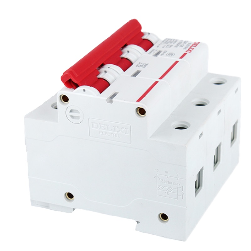 德力西空气开关DZ47 3P-D家用小型断路器80A