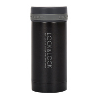 乐扣乐扣(lock&lock)不锈钢纤巧便携保温杯茶水杯车载商务杯子LHC550(200ml)红/黑色