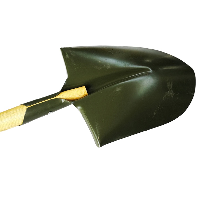 兵行者大号木柄铁锹抗洪救援防汛军工工兵锹军铲军锹抢险锹抗120CM大军锹