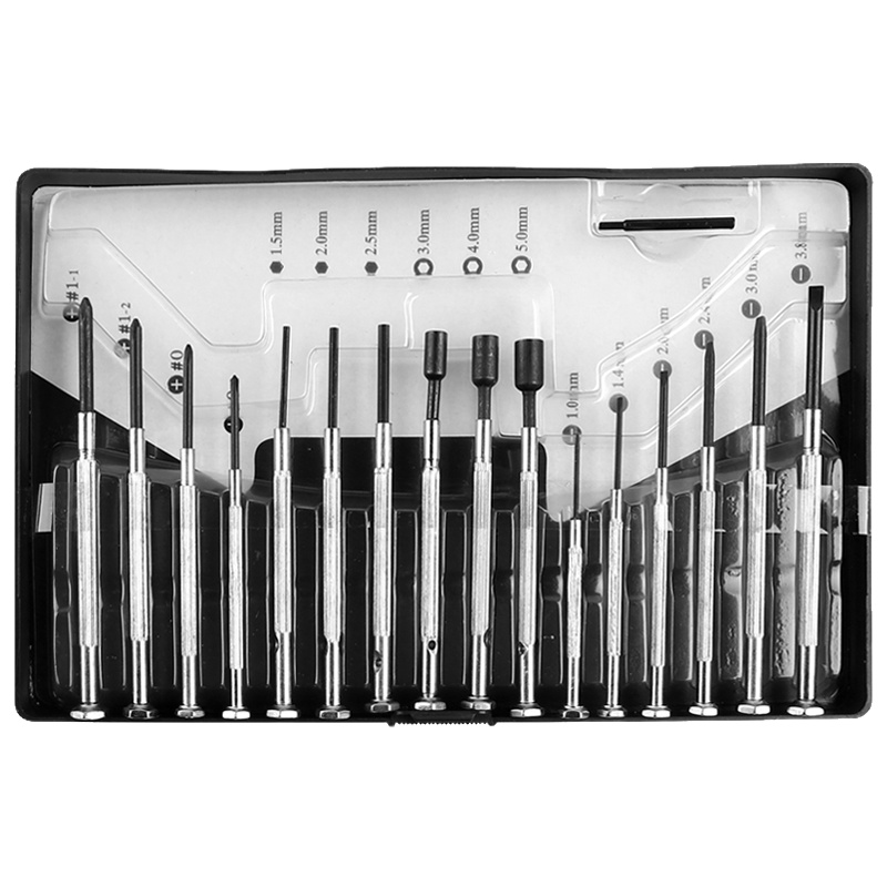 钟表螺丝批法耐小手机维修拆机螺丝刀工具FANAI迷你小型手表眼镜起子套装 钟表批(16件套)