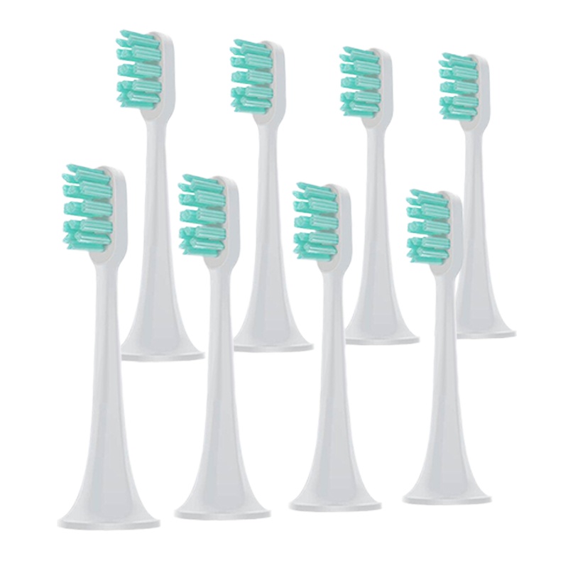 适配小米电动牙刷头适用T300/T500米家成人声波柔软毛清洁通用替换刷头标准清洁型刷头[8支装]