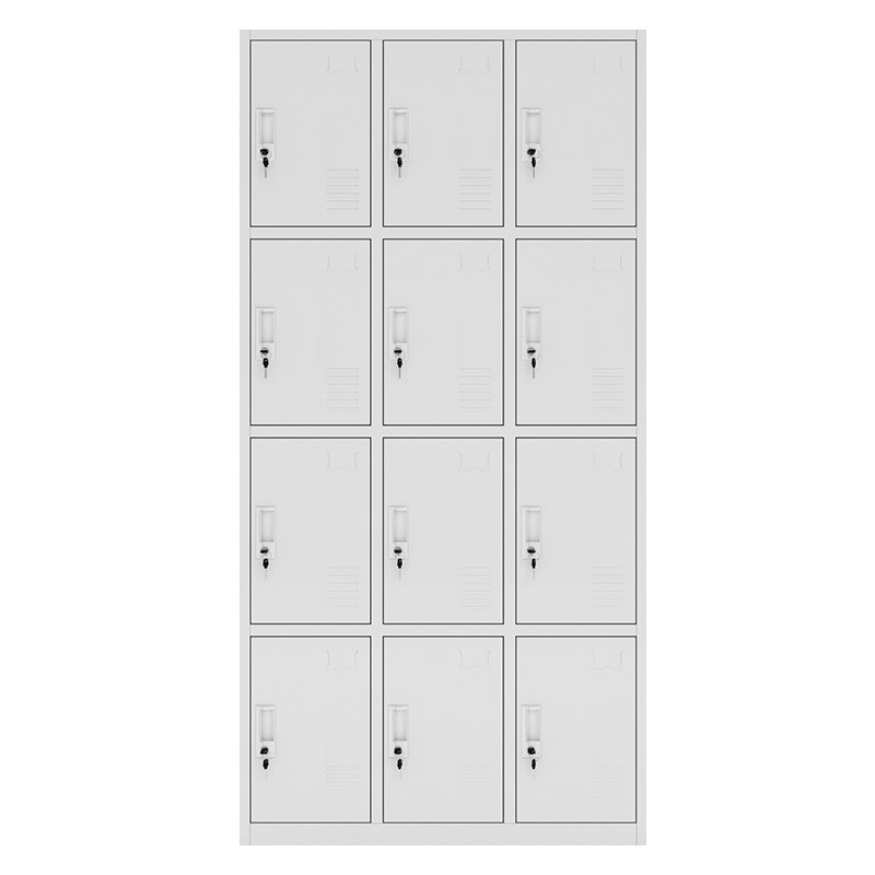 振奥 更衣柜铁皮柜宿舍存包柜浴室员工储物柜鞋柜碗柜 十二门更衣柜