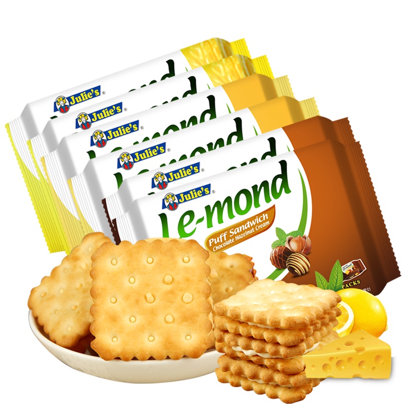 茱蒂丝乳酪夹心+巧克力夹心+柠檬夹心饼干*2袋 1132g
