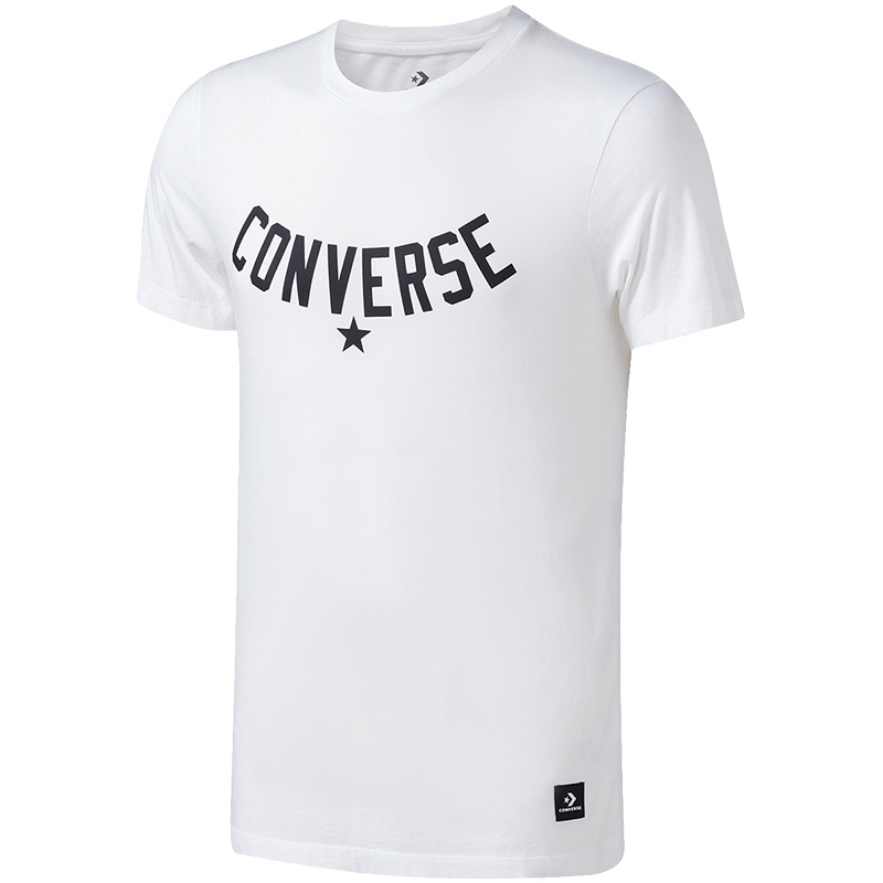 【自营】CONVERSE匡威男短袖T恤休闲透气圆领运动T恤10008078-A04 L 10008078-A04白色