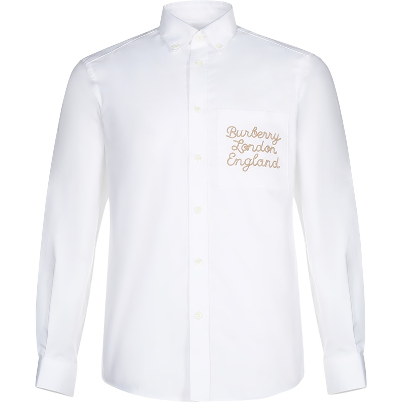 BURBERRY 博柏利 男款 棉质长袖衬衫 80367551