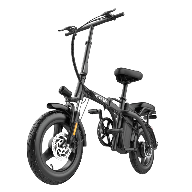 凤凰 新国标折叠电动自行车锂电池助力可折叠电瓶车小型代驾代步电动车