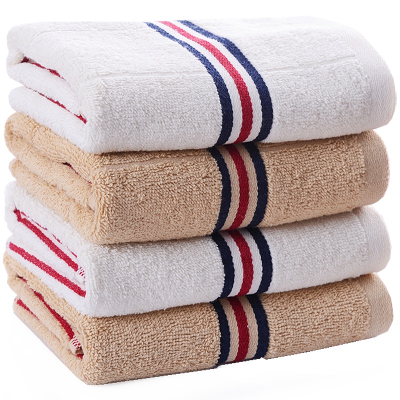 亚光(LOFTEX)毛巾家纺纯棉缎档弱捻脉动面巾两条装 吸水柔软 米2条 90g/条 34*72cm 660602