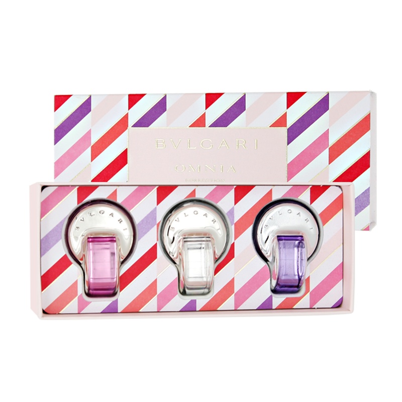 [易烊千玺亲选]宝格丽BVLGARI「礼物臻选」女士淡香水礼盒5ml*3 晶彩系列Q香组合