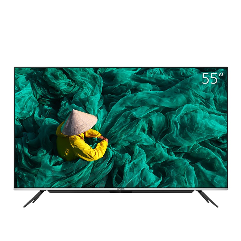 创维(SKYWORTH)55A5 55英寸4K超高清HDR 超薄全面屏 全时AI人工智能声控液晶平板电视机 智慧屏